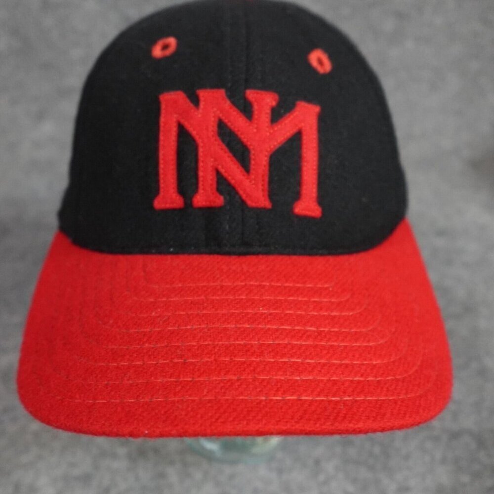 New Mexico Baseball Hat Black Felt Patch Legacy L… - image 1